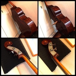 コントラバス スズキバイオリン製 81番 4/4サイズ 弓 ケース セット - 楽器