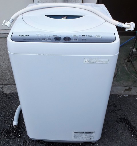 ☆\tシャープ SHARP ES-FG45L 4.5kg 全自動洗濯機◆風乾燥機能搭載