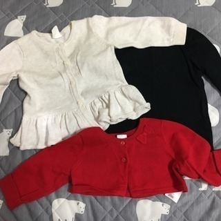 H&M☆カーディガンなど3枚セット☆74☆まだ早いですが、、☆ひ...