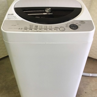 SHARP ES-FG60F-H 6.0kg 洗濯機　メンテナン...