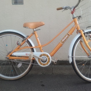 子供自転車（２２インチ　中古　女子）①ピンク　②オレンジ
