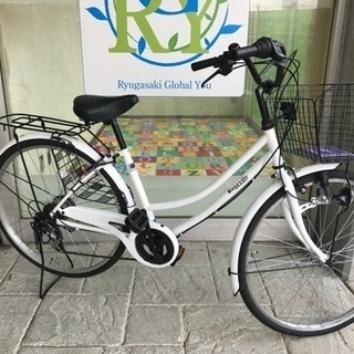 自転車/シティ車/ママチャリ/6段変速ギア(シマノ)