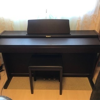 綺麗【ROLAND/ローランド 電子ピアノ RP101-MH 動作快調/椅子付 デジタルピアノ】G02023