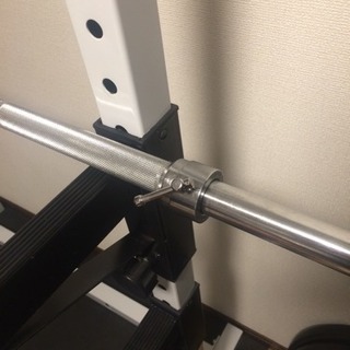 ワイルドフィットパワーラックPRO、IVANKOバーベル186cm、アイロテックプレート15kg×2