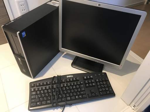 HP Compaq 8000 Elite Win10Pro認証済 DualCoreE5400 2.70GHz おまけでディスプレイ、 キーボード、マウス付き