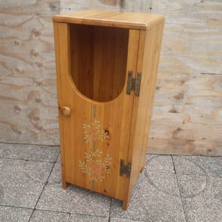 カントリー調 木製 ダストボックス ゴミ箱 高さ約72cm 