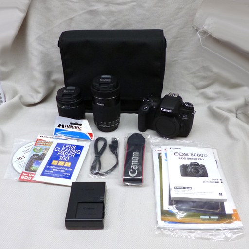 Canon/キャノン デジタル一眼レフカメラ EOS8000D ダブルズームレンズキット 18-55mm＆55-250mm 札幌市 清田区 平岡