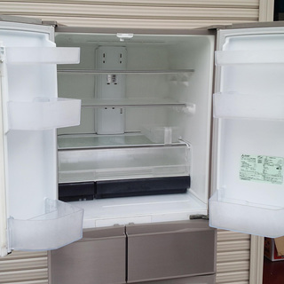 《姫路》三菱ノンフロン6ドア冷凍冷蔵庫 MR-JX48LY-N(2015年製)自動製氷付き475L☆1年前15万で購入品 - 売ります・あげます