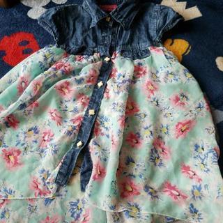 子供服デニムワンピース風