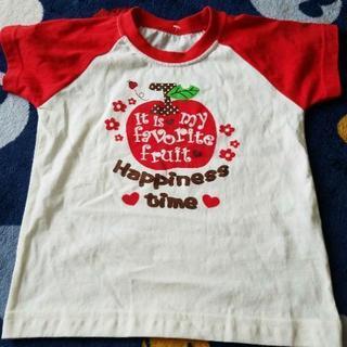 子供服新品リンゴTシャツ80