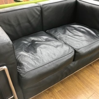 2人掛けレザーソファ LC2