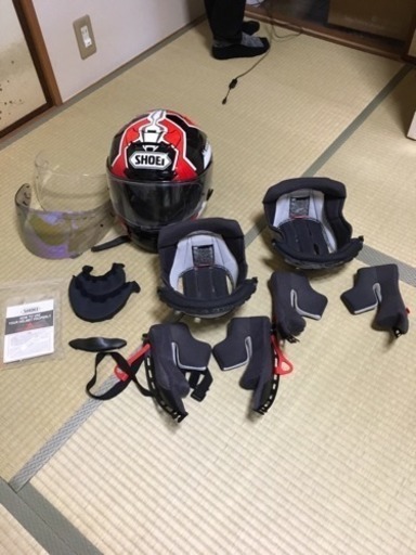 SHOEIヘルメット X-TXELVE MARQUEZ 内装2セット\u0026スモークシールド付