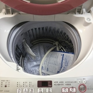 【送料無料・設置無料サービス有り】洗濯機 2016年製 SHARP ES-GE60R 中古