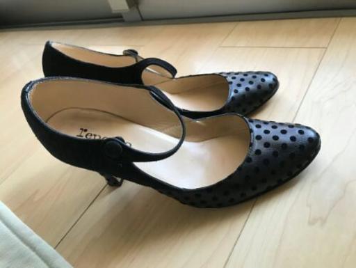 repetto  パンプス  水玉  スウェード 革   美品