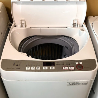 【送料無料・設置無料サービス有り】洗濯機 2016年製 SHARP ES-GE60R-P 中古
