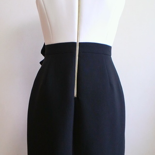 KATE　SPADE　美ラインバイカラーワンピ　リボン付き