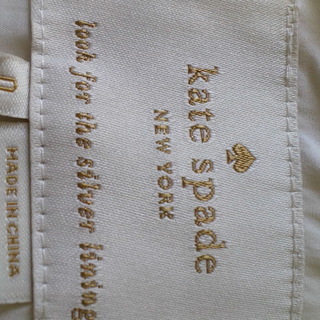 KATE　SPADE　美ラインバイカラーワンピ　リボン付き