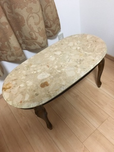 美品 イタリア ヨーロピアン ロココ 大理石 テーブル