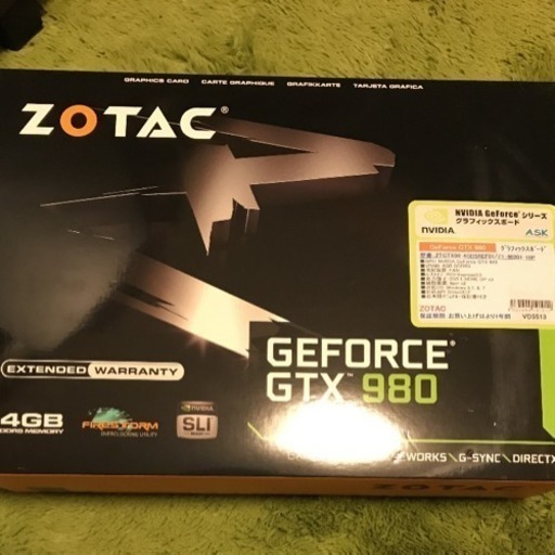 PCパーツ gtx980