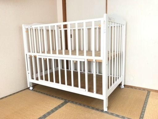 美品*✧₊KATOJIベビーベッド ハイタイプ ホワイト