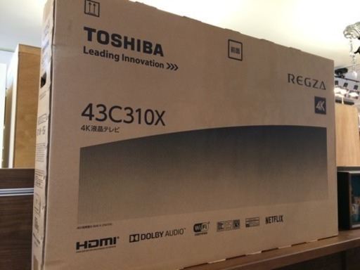 TOSHIBA 43型 4Kテレビ