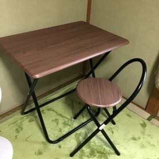 【商談成立】折りたたみ机、椅子