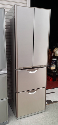 《姫路》日立ノンフロン4ドア冷凍冷蔵庫R-X370自動製氷付き365L☆