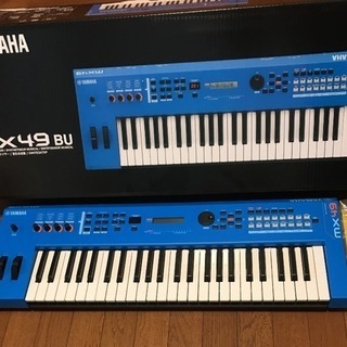 新品同様 生産終了商品 YANAHA ヤマハ MX49 BU シンセサイザー