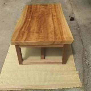 楠 一枚板 ローテーブル テーブル ダイニングテーブル