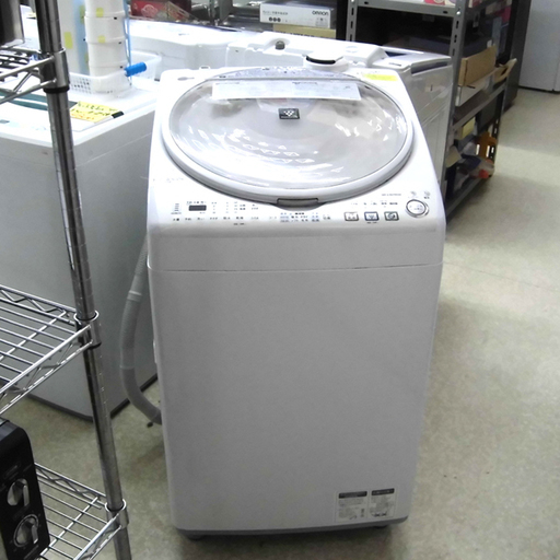 洗濯機 シャープ SHARP 2012年製 8.0㎏ 乾燥機付き ES-TX810 札幌 西区 西野