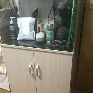 60ｃｍ水槽セット　木目キャビネット