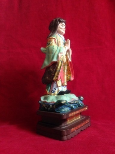 有難う御座いました。鬼子母神立像 日蓮宗 彩色台座仕上げ