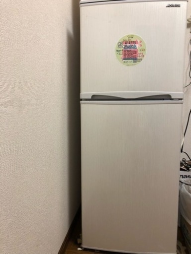 2ドア冷蔵庫