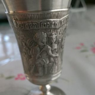 ドイツのミニグラス(ピューター製)