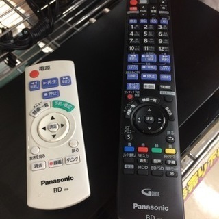 《Panasonic》BDレコーダー 2017年式 2番組同時録画機能付き