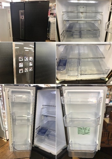 美品 ■ 2014年製【 MITSUBISHI 】三菱 555L 6ドア冷凍冷蔵庫 フレンチドア 置けるスマート大容量 高機能満載ロータイプ