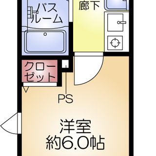 難波4分　家賃36,000円　共益費7,500円　18.9㎡