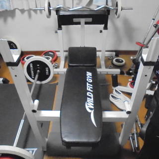フィットネス、トレーニング ワイルドフィット製 マルチフルセット アイアン70kg / 筋トレ トレーニング器具 ダンベル バーベル ベンチプレス ホームジム