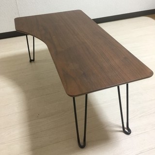 [ブラウン] 折りたたみテーブル