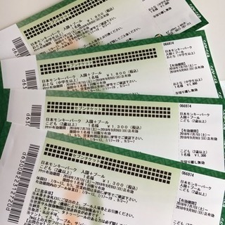 至急😭モンプル/モンキーパークプールチケット
