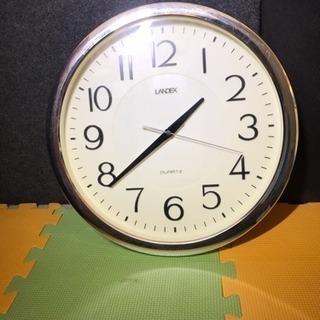 時計、壁掛け時計、LANDEX、QUARTZ、クォーツ、オフィス用時計