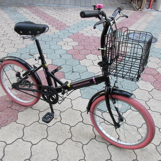 美品】折り畳み自転車 前かご付き institutoloscher.net