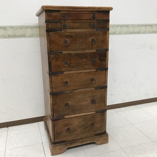 種類豊富な品揃え OLD MAISON ヴィンテージ7段チェスト【トレファク 岸和田 チェスト・タンス