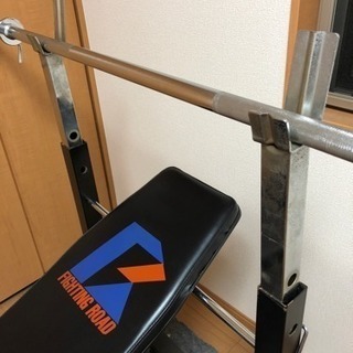 ベンチプレス台、バーベルシャフト、シットアップベンチセット