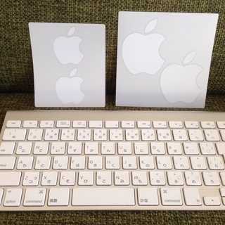 【apple】ワイヤレスキーボード、ヘッドホン、クロス、ステッカ...