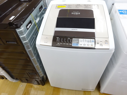 安心の6ヶ月保証付！2012年製HITACHIの8.0kg縦型洗濯乾燥機【トレファク　岸和田】