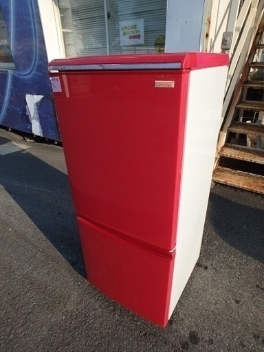 簡易清掃済み☆2006年製☆　シャープ　135L 2ドア冷蔵庫 　SJ-14KC-R