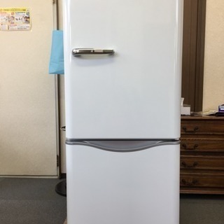 DAEWOO 150L 2ドア 冷蔵庫 DR-C15AR レトロ ホワイト 右開 DAEWOO】2ドア冷蔵庫 150L DR-C15AW 2018年製未使用品