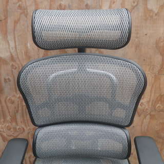 Ergohuman エルゴヒューマン ベーシック メッシュチェア ヘッドレスト付 グレー