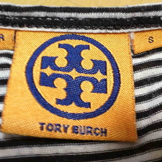 Tory Burch シルバーフェザープリントＴシャツ